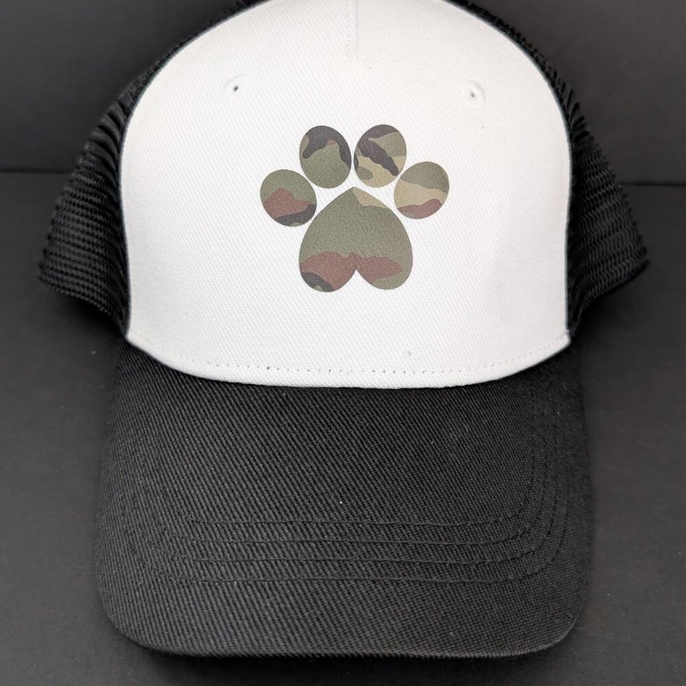 CAMO PAW TRUCKER'S HAT
